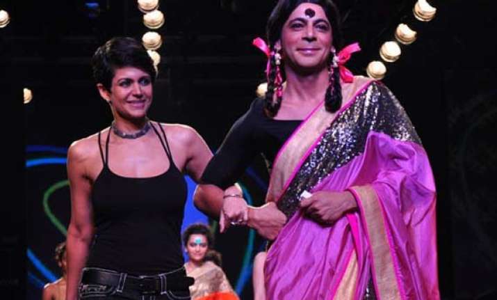 mandira bedi praises comedian gutthi for walking the ramp