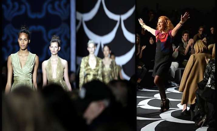 new york fashion week dvf marks wrap dress anniversary with