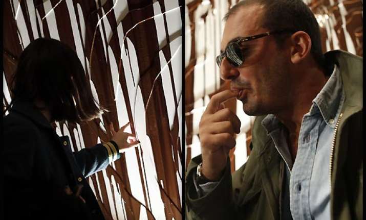 new york fashion week chocolate wall at opening ceremony