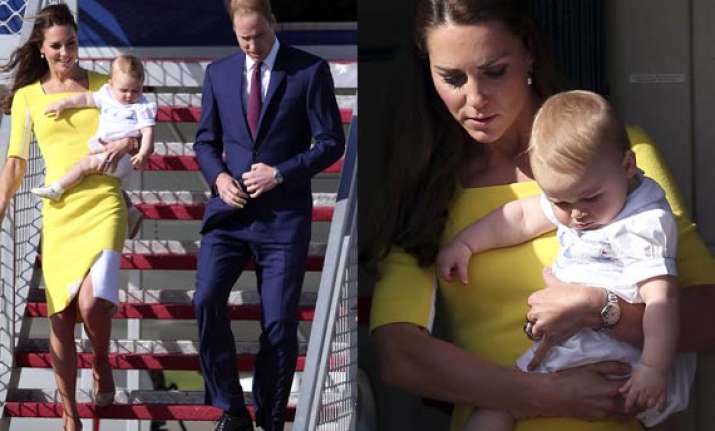 prince george back to his fashion best as royal couple