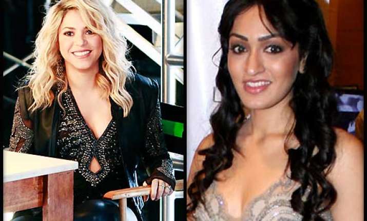 shakira to don indian designer s outfit on the voice