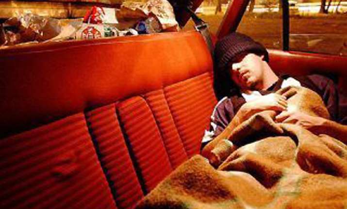 some britons sleep in car to save money