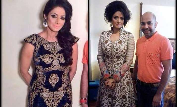 sridevi stuns in an all new look see pics