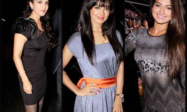 sunny gauahar sana in their startling avatars at baby doll