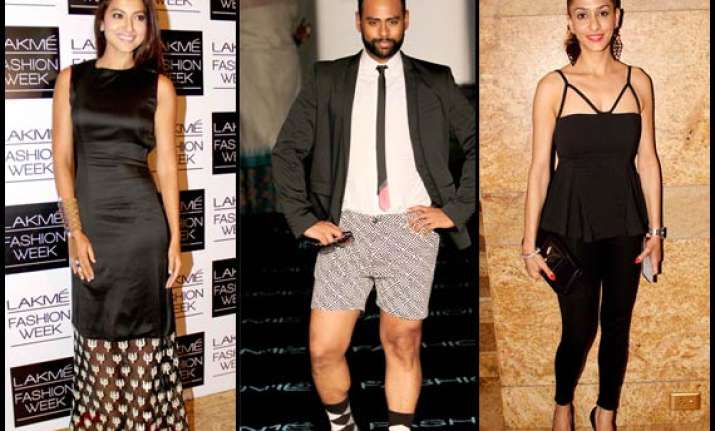 lakme fashion week 2014 gauhar andy shilpa at their
