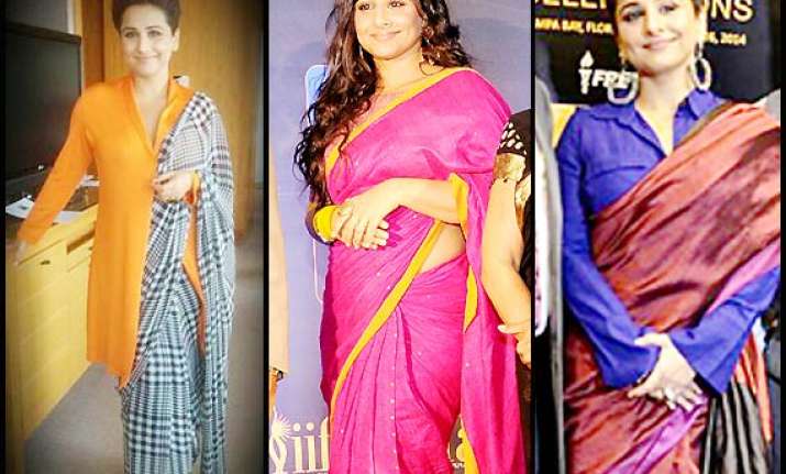 vidya balan sassy and sexy looks in saree see pics
