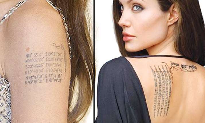 angelina jolie s kids drawn to her tattoos