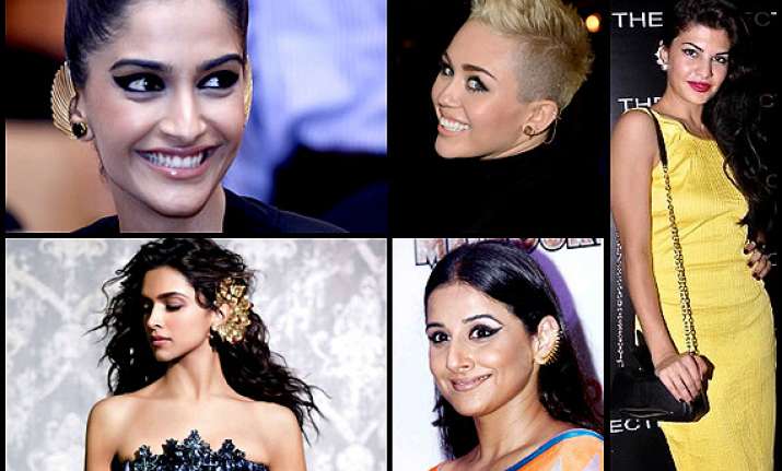 deepika vidya and sonam sporting trendy ear cuffs see pics