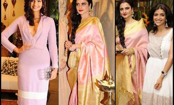 sonam rekha high on style at a store launch see pics