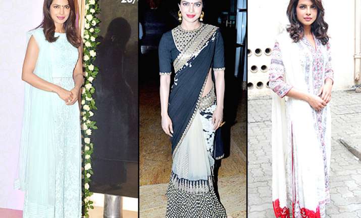 Priyanka Chopra's back to back traditional appearances, looks gorgeous ...