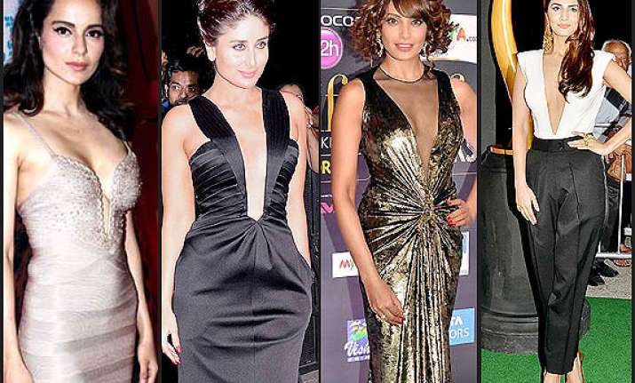 Sexy Necklines Latest Fad Among Bollywood Actresses See Pics