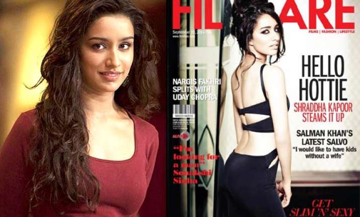 shraddha kapoor seduces in black covers filmfare september