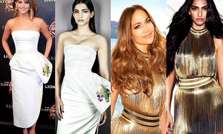 see how sonam kapoor copies hollywood divas see pics