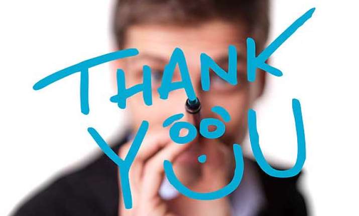 say thank you and earn friends