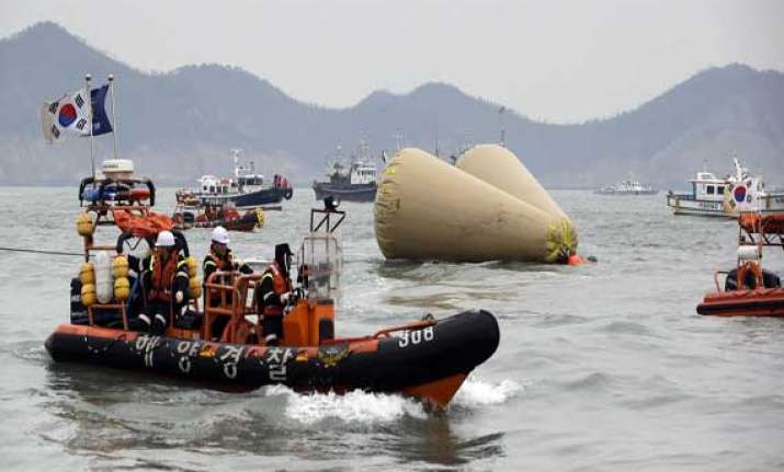 all 15 crew members of ill fated south korean ferry held