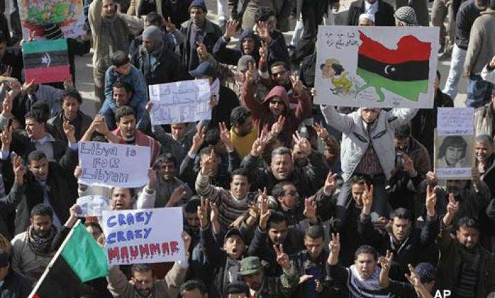 ban blasts gaddafi calls situation dangerous
