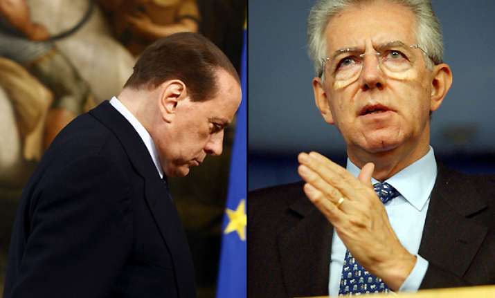 berlusconi quits monti said to be next premier