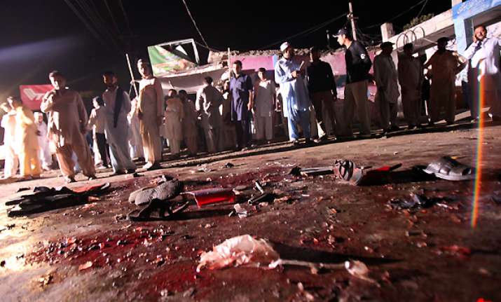 bomb planted in tricycle kills 11 in pakistan