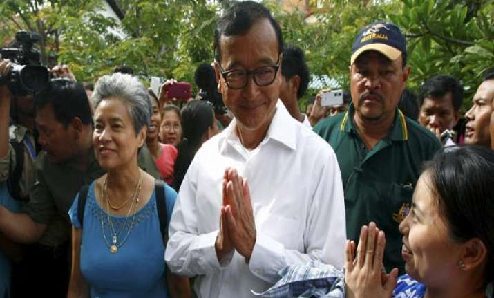 cambodian opposition chief home to face standoff