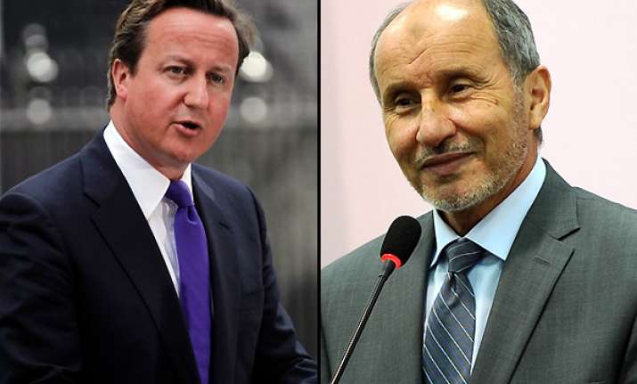 cameron libyan rebel chief welcome progress by rebel forces
