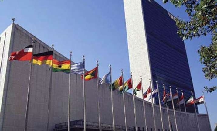 demonstration outside u.n. in support of hazare