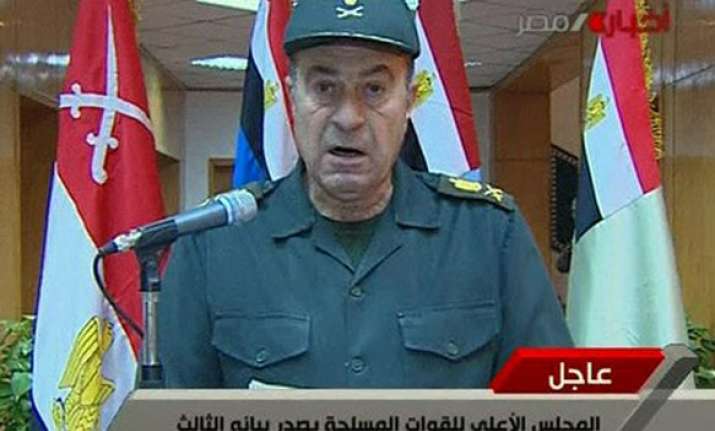 egyptian military rulers dissolve parliament suspend