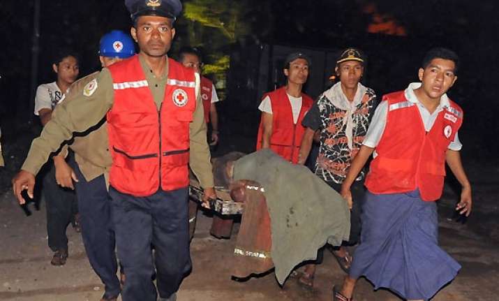 five injured in blast in myanmar during buddhist sermon