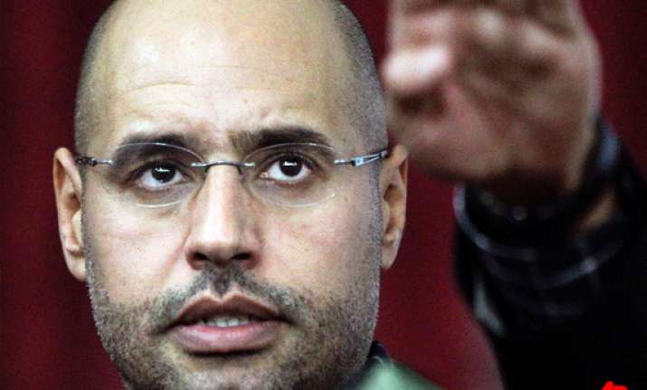 gaddafi s son seif al islam arrested icc prosecutor