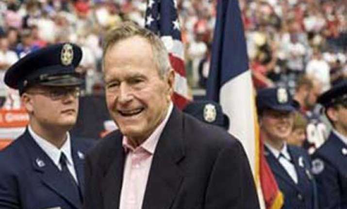 george hw bush in intensive care spokesman