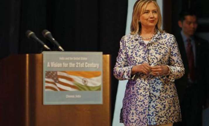 hillary clinton urges india to be more assertive in asia