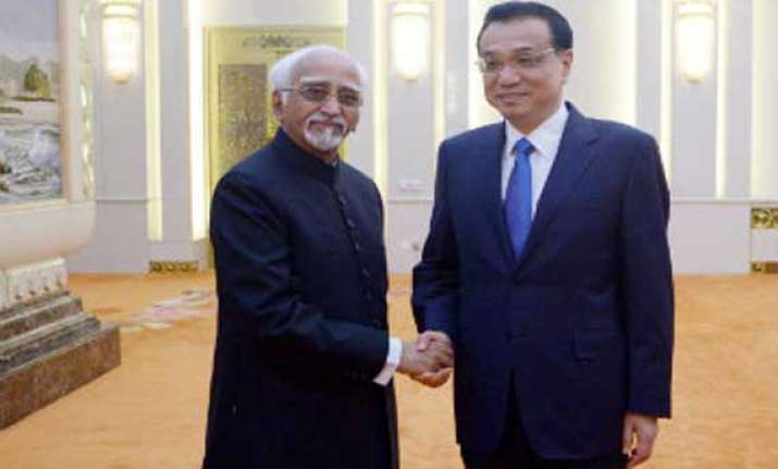 india china have to narrow down differences hamid ansari