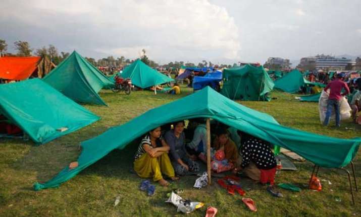 nepal sleeps out in open as aftershocks spread fear