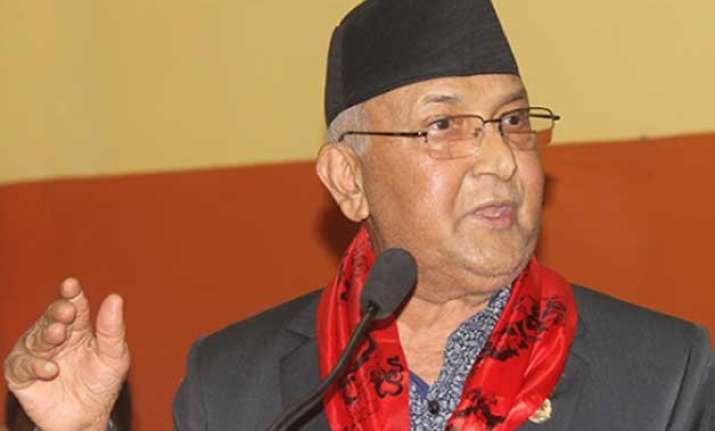 not playing china card against india nepal pm k p oli