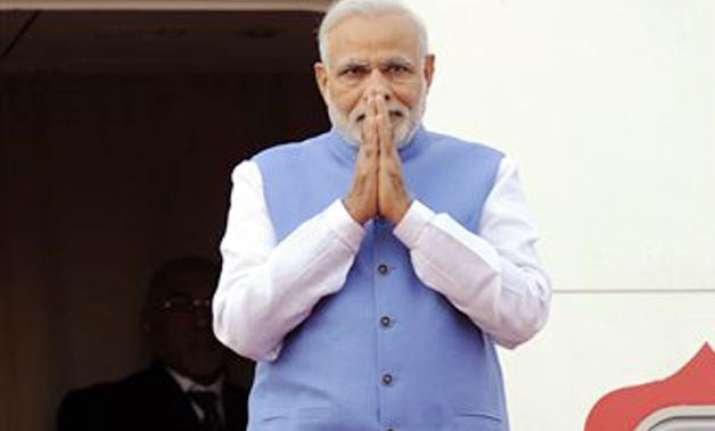 pm modi arrives in sri lanka as final stop of his 3 nation