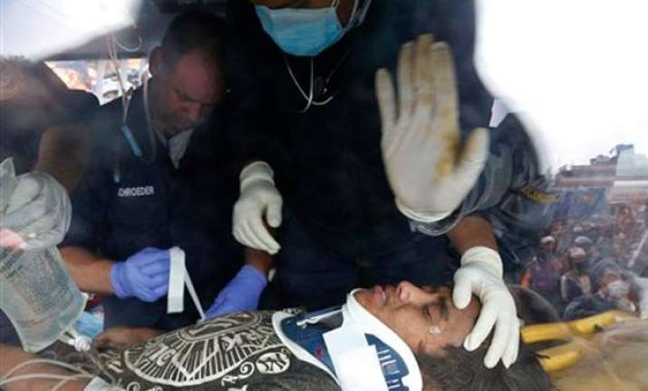 teenager rescued from rubble 5 days after nepal quake