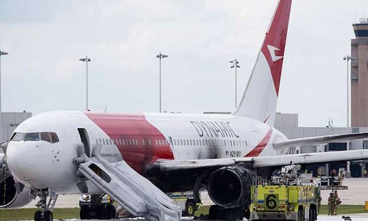 plane catches fire at florida airport 1 seriously injured