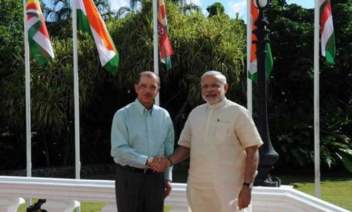 pm modi departs seychelles for mauritius