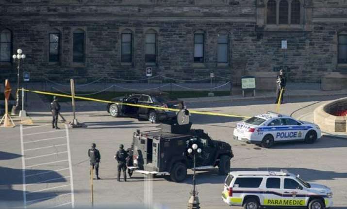 in pics canadian parliament shootout