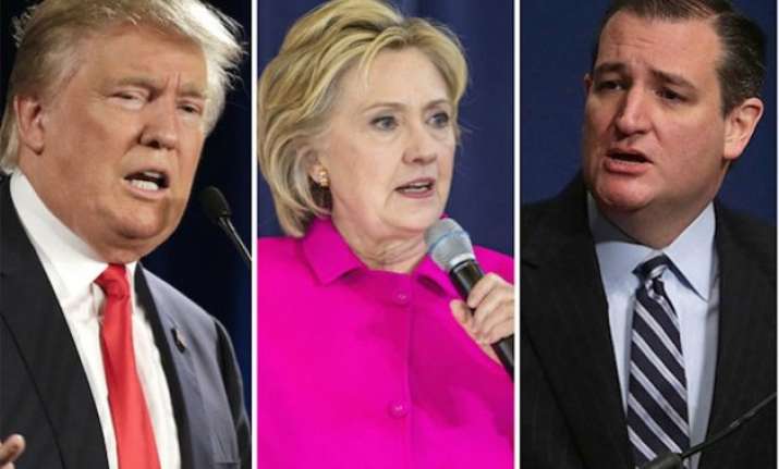 donald trump hillary clinton face challenge as ted cruz