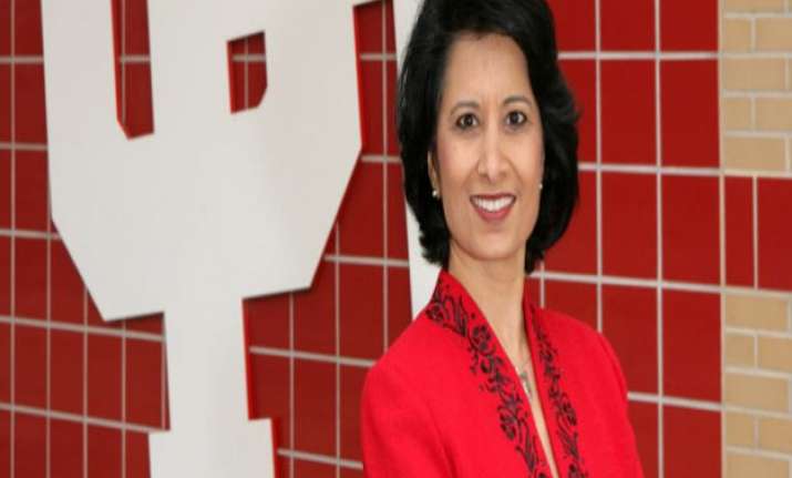 indian american renu khator elected head of us education