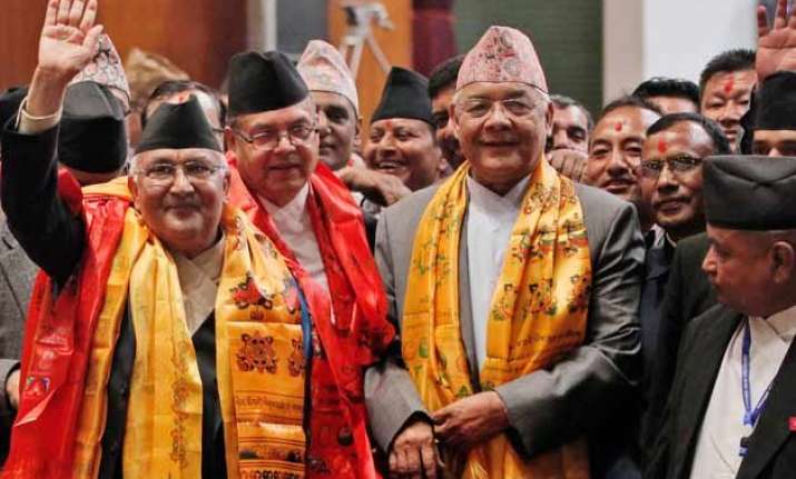 k p sharma oli sworn in as nepal prime minister