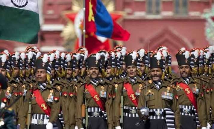 colourful safa of indian army attracts attention in moscow
