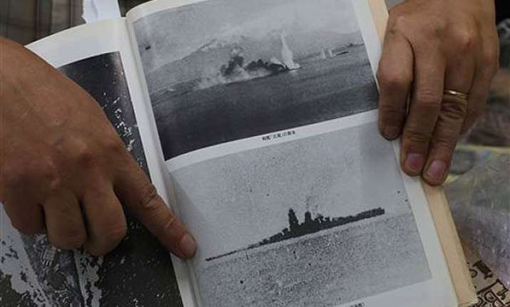 ex crew recognizes photos of sunken japanese battleship