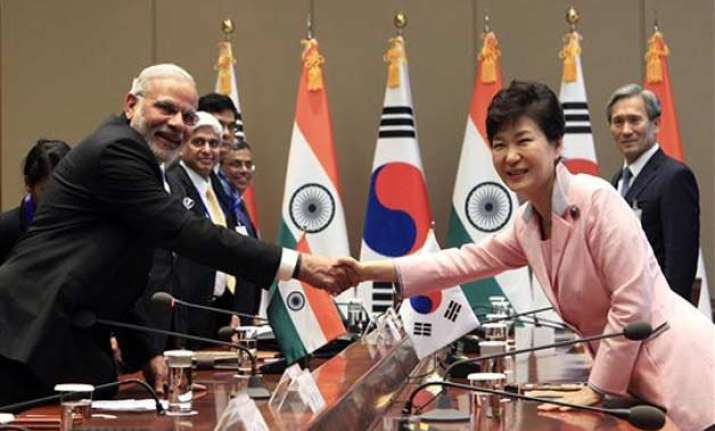 s korea pledges usd 10 bn for infra development in india