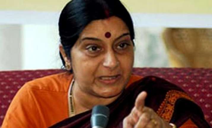 it is time to come to india swaraj tells indian diaspora