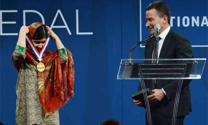 nobel laureate malala gets us liberty medal