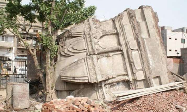 violating lhc s order ancient jain temple demolished in