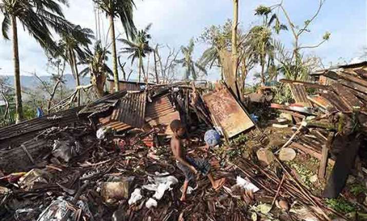 cyclone flattened the landscape in vanuatu s outer islands