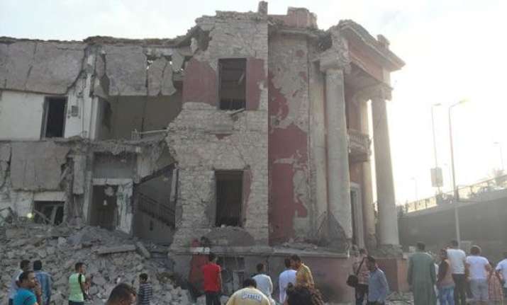 huge blast at italian consulate in cairo at least one killed