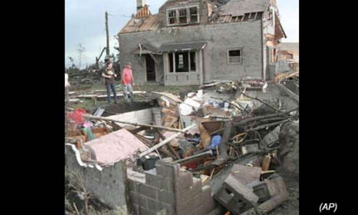 tornado rips down entire house in us as couple had lucky
